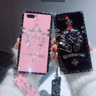 Case Ốp lưng họa tiết trái tim có dây đeo cho iPhone 6 6S 7 8 Plus X