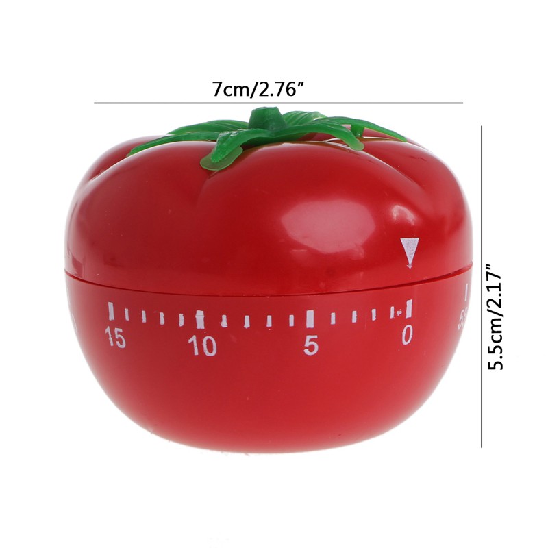 Đồng hồ hẹn giờ hình quả cà chua tiện dụng