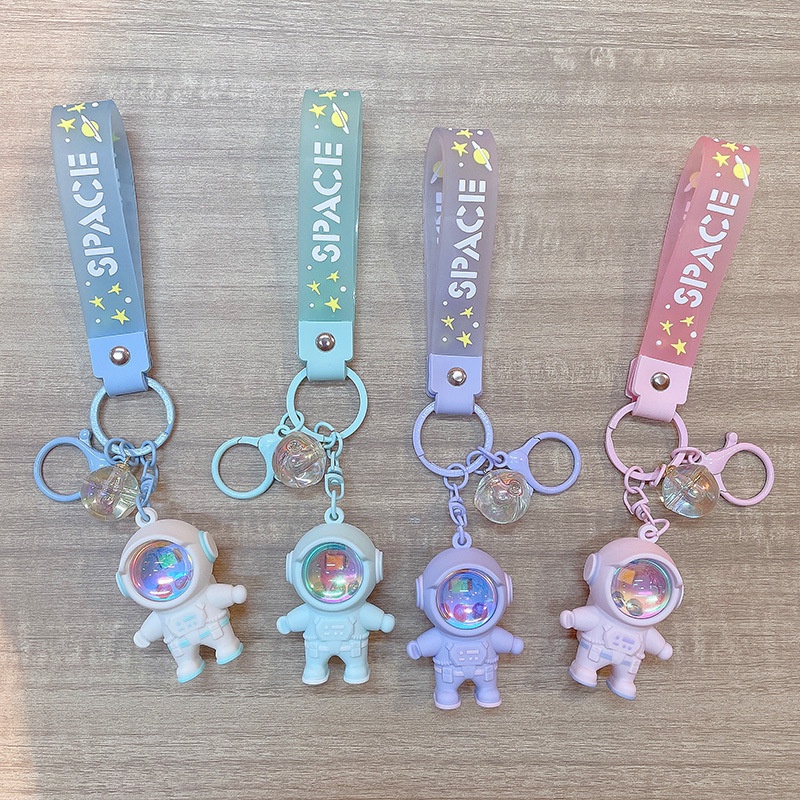 Móc Khóa Hình Phi Hành Gia Bằng Nhựa PVC Độc Đáo