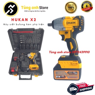 Máy Siết Bulong HuKan X2 Promax 21v thương hiệu Mỹ