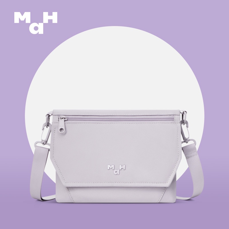 Túi đeo vai MAH màu trơn phong cách cổ điển xinh xắn thời trang
