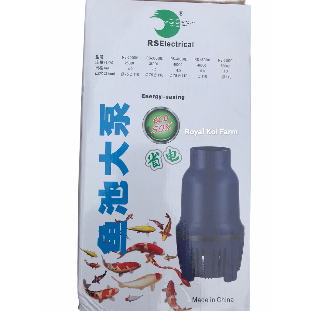 Máy Bơm RS Strong Water Pump RS 16500- 22500- 25000- 46000- 56000 Bơm Tạt Chuyên Dùng Cho Hồ Koi