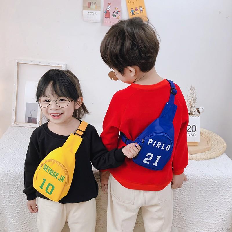 Túi đeo chéo họa tiết chữ dễ thương thoải mái cho bé gái từ 3-6 tuổi