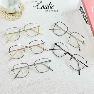 Gọng kính nam nữ, Form vuông to kim loại mảnh nhiều màu 8899 Siêu hot 2022 I Emilie eyewear