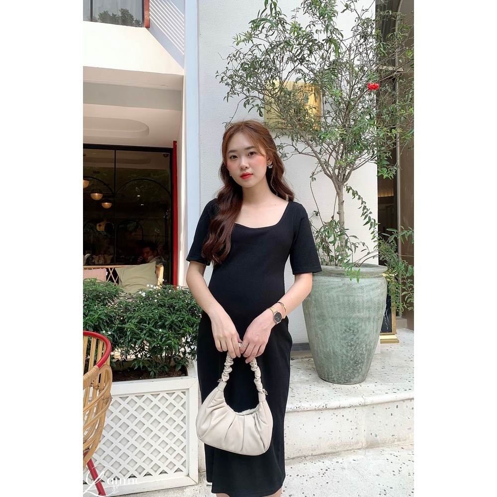 [NEW ARRIVIAL] Đầm bầu công sở đẹp chất thun ôm body VC04, váy bầu mùa thu chất liệu co dãn, mềm mịn by L'amme