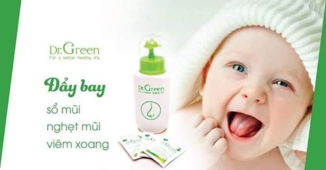 Bình rửa mũi Dr. Green tặng kèm 10 gói muối nha đam | BigBuy360 - bigbuy360.vn