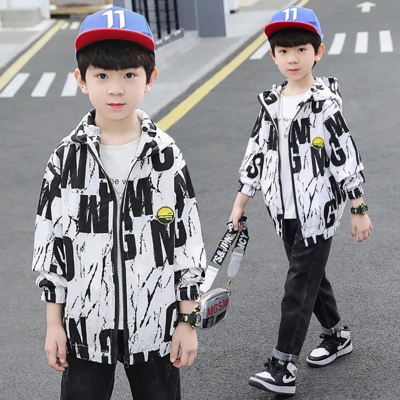 Áo Khoác Gió Cỡ Lớn Phong Cách Hàn Quốc Thời Trang Xuân Thu 2022 Cho Bé Trai