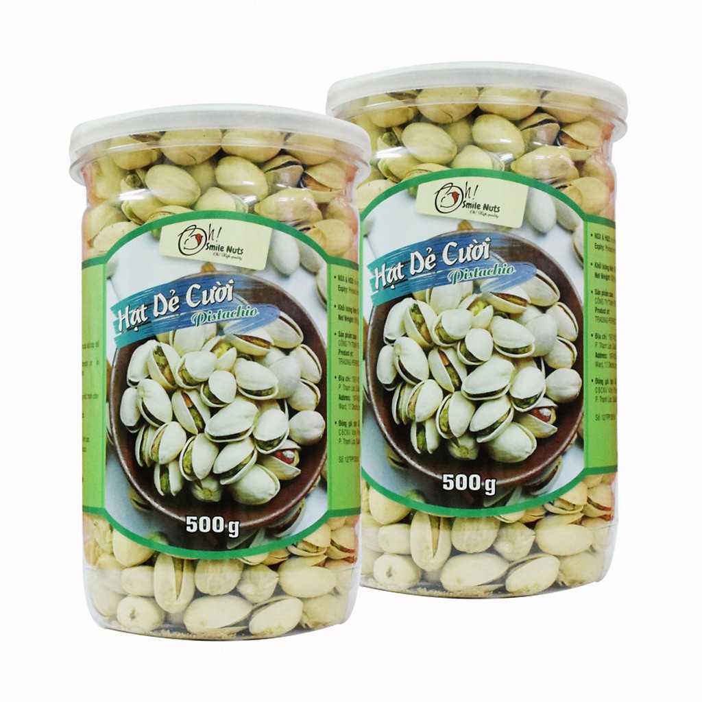 Combo 2 hộp Hạt Dẻ Cười Mỹ Smile Nuts (1kg)