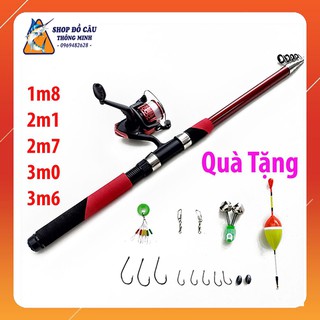 Bộ cần câu máy giá rẻ Màu Đỏ- Tặng bộ phụ kiện câu trị giá 50k - trọn bộ cần câu máy giá rẻ