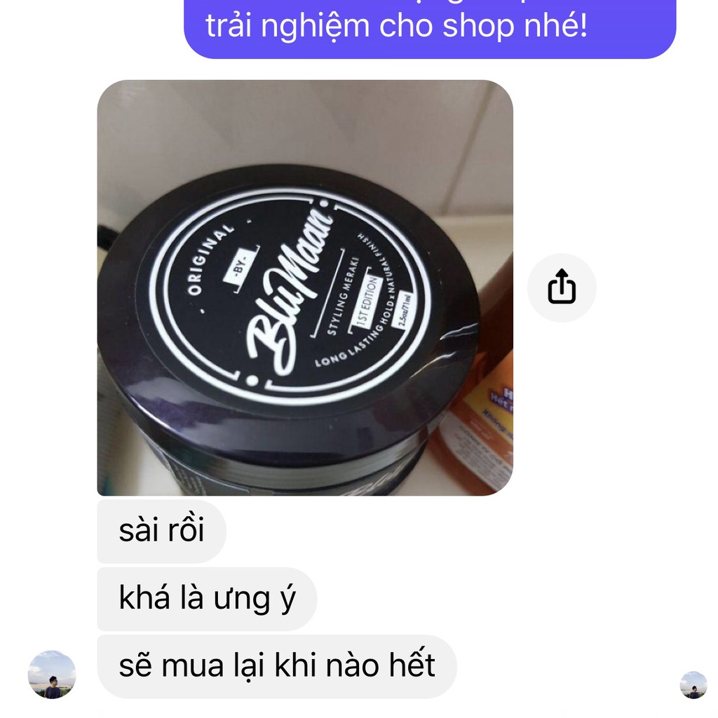 Sáp Vuốt Tóc Blumaan Original Meraki - Sáp Vuốt Tóc Nam Cao Cấp