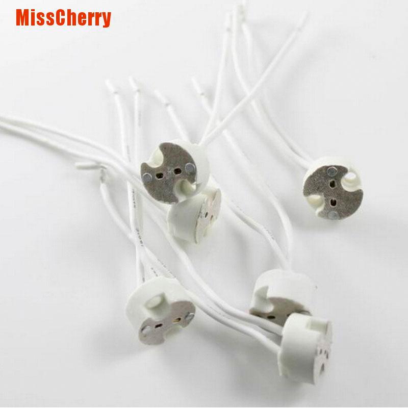 Set 10 Đuôi Đèn Halogen Mr11 Mr16 Gu5.3 G4