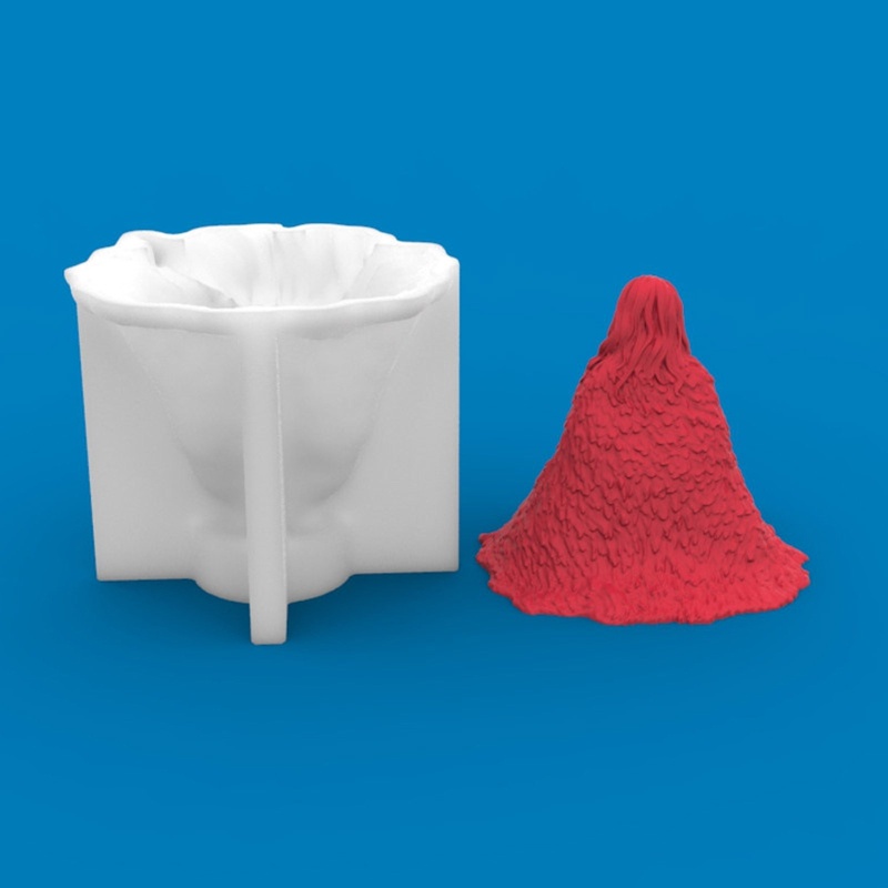 Khuôn Làm Đồ Trang Trí Thủ Công Hình Phù Thủy Tuyết 3D Bằng Nhựa Resin Epoxy Để Bàn Trang Trí Nhà Cửa