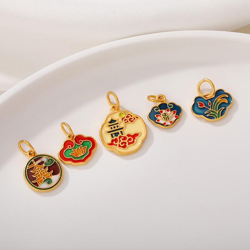 Phụ Kiện Dây Bện Làm Vòng Tay/Dây Chuyền Thủ Công Màu Đỏ Hình Mặt Trăng/Thỏ Hoàng Gia diy