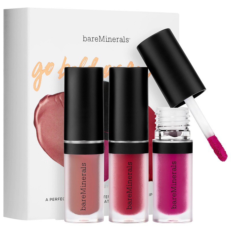Set Son Kem Lì Mini BareMinerals Go Bold Or Go Bare
