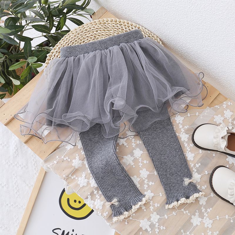 Bộ Áo Váy Quần Dài Thời Trang Xuân Thu Mới Cho Bé Gái