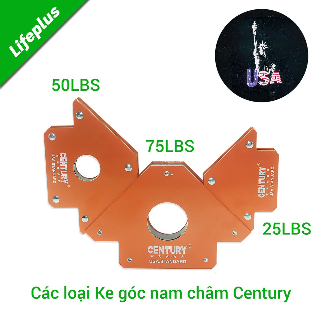 Ke góc nam châm Century chính hãng 25LBS - 50LBS - 75LBS (12KG - 22KG - 34KG)