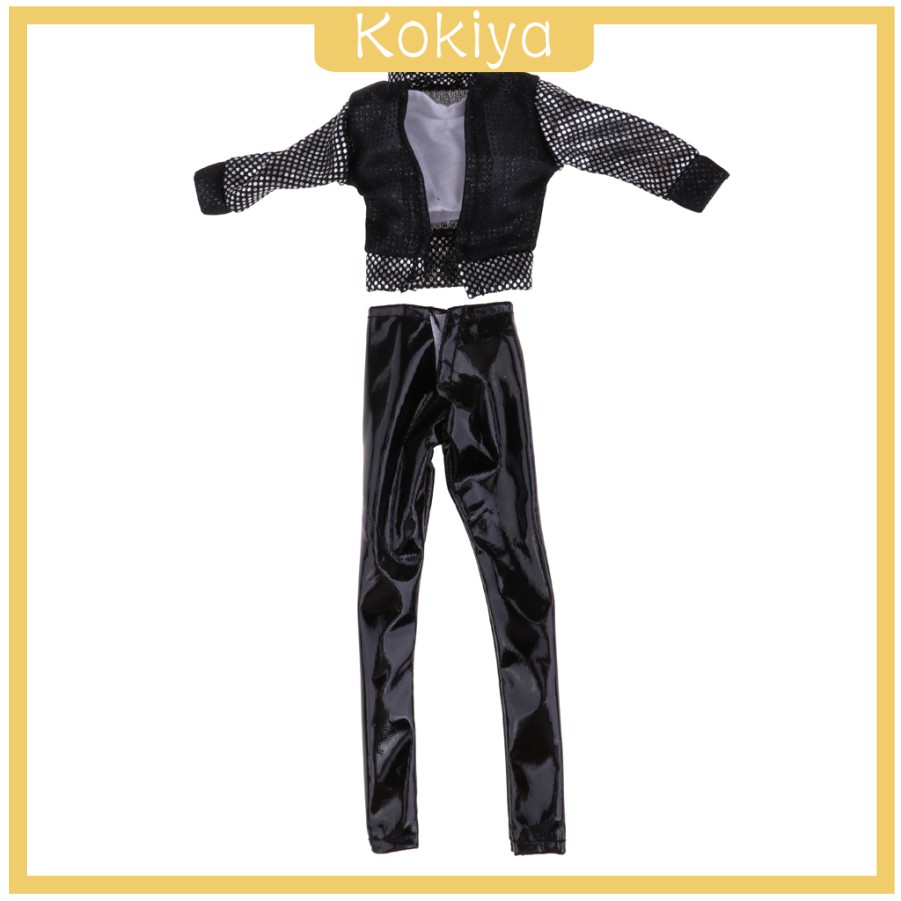 Set Áo Khoác Và Quần Da Pu Thời Trang Cho Búp Bê Barbie