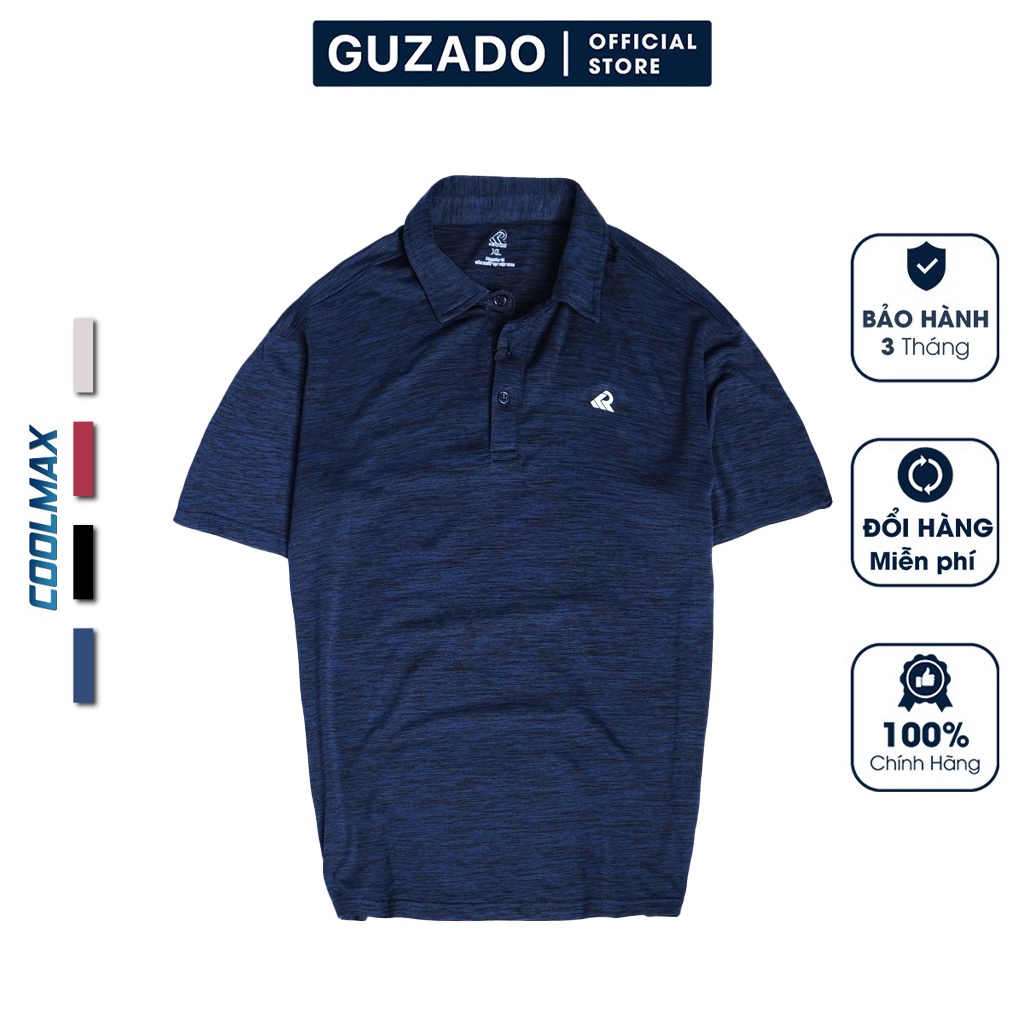 Áo Thun Nam Cổ Bẻ GUZADO, Chất Vải Thể Thao, Thấm hút Tốt, Phong Cách Thể Thao Khỏe Khoắn KRP21-02