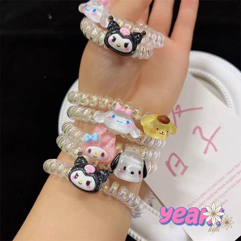 【kifli】Dây Cột Tóc Kiểu Dáng Cún Pochacco Dễ Thương Dành Cho Nữ