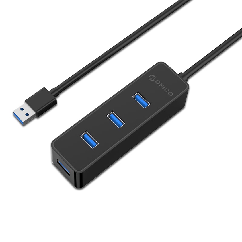 Bộ chia Orico USB HUB 4 cổng USB 3.0 (W5PH4-U3BK) (Đen) - Bảo hành 12 tháng