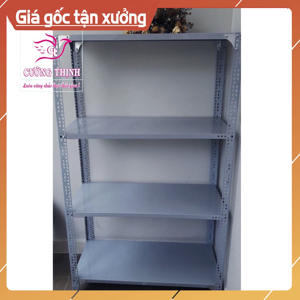 Kệ sắt V lỗ 4 Tầng, Cao 1m5 x Dài 60cm x Rộng 40cm, Kệ lắp ráp đa năng