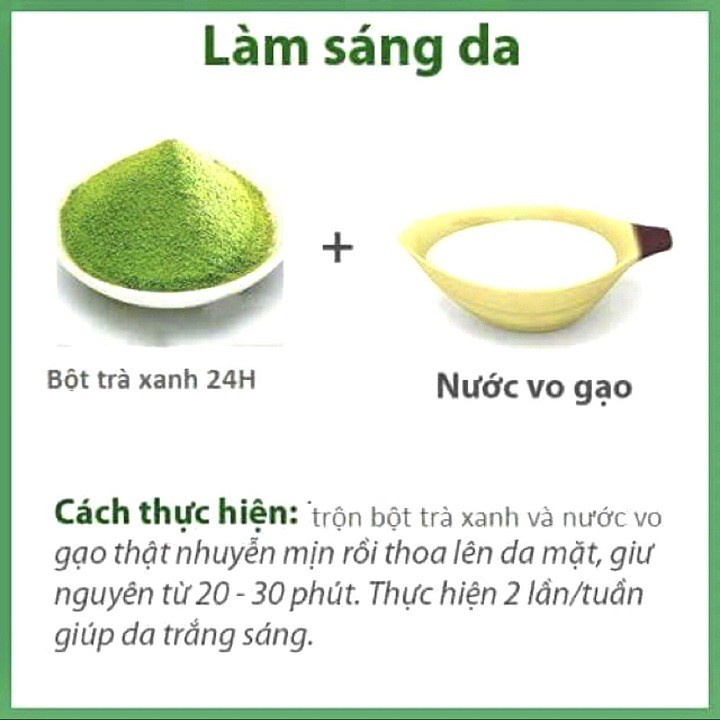 [Sỉ-Rẻ] Bột Trà Xanh 200g Sấy Lạnh nguyên chất thiên nhiên 100% có giấy VSATTP và ĐKKD dùng đa công dụng [Lẻ-Sỉ]