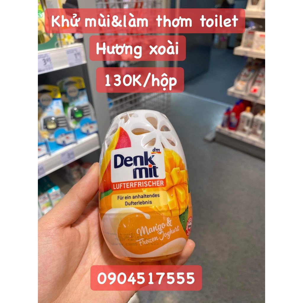 Khử mùi và làm thơm toilet Denkmit, thơm toilet Denkmit Đức.