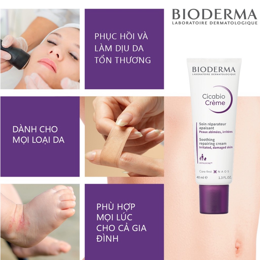 Kem Dưỡng Bio Cicabio Cream Phục Hồi Da Tổn Thương 40ml - 100ml