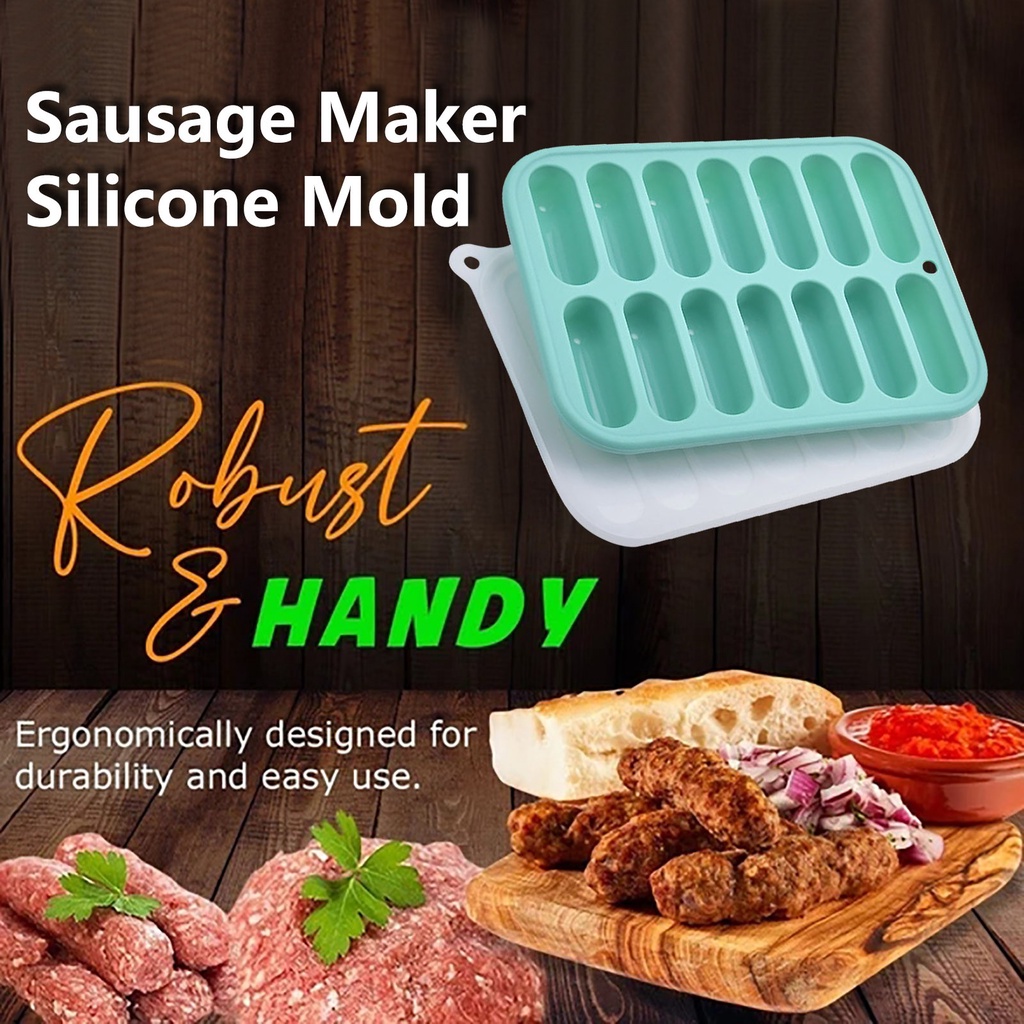 Máy làm xúc xích Khuôn silicone DIY Hot Dog Handmade Ham Baking Form Làm nhà bếp