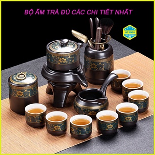 Bộ ấm chén cối xay, bộ ấm trà cao cấp 18 chi tiết, bộ ấm pha trà đầy đủ các chi tiết nhất