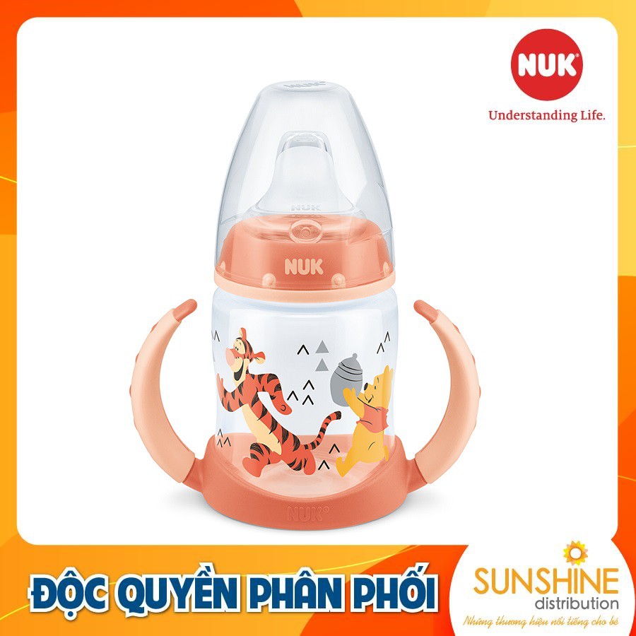 Bình tập uống NUK Disney nhựa PP an toàn 150ml chống đổ chống rò rỉ