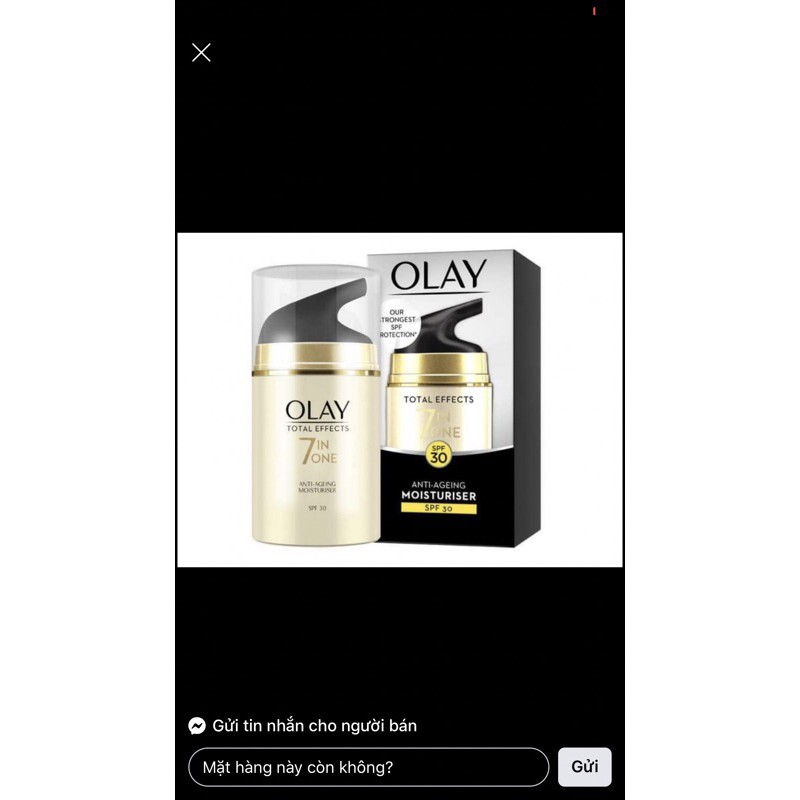 Kem dưỡng da olay chống lão hoá ngày đêm Olay total effects - Hàng chính hãng