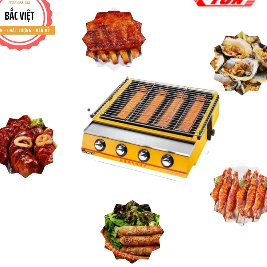 Bếp nướng hàu, nướng BBQ , chân gà, nem nướng Nha Trang và các loại hải sản loại 4 họng