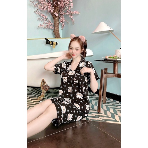 Đồ bộ lụa Mango lửng cổ Sen !! Hình và mẫu chụp là ẢNH THẬT 100%