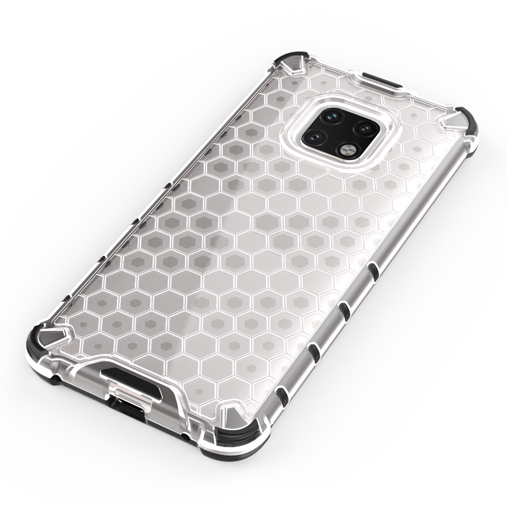 Ốp điện thoại TPU mềm + PC cứng trong suốt chống sốc cho Huawei Mate 20 Pro X 20X 30