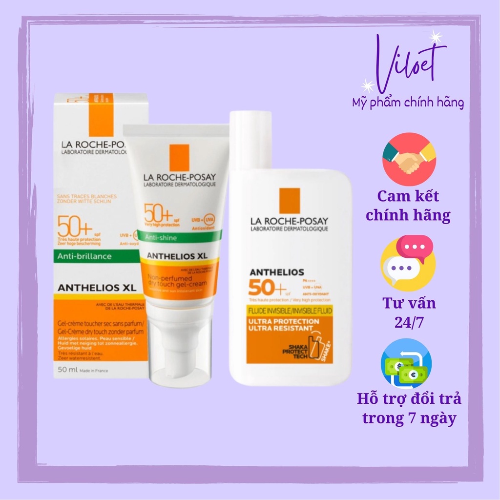 Kem chống nắng La Roche Posay Cream Pháp SPF 50+ cho da dầu, da khô 50ml - Shop Viloet