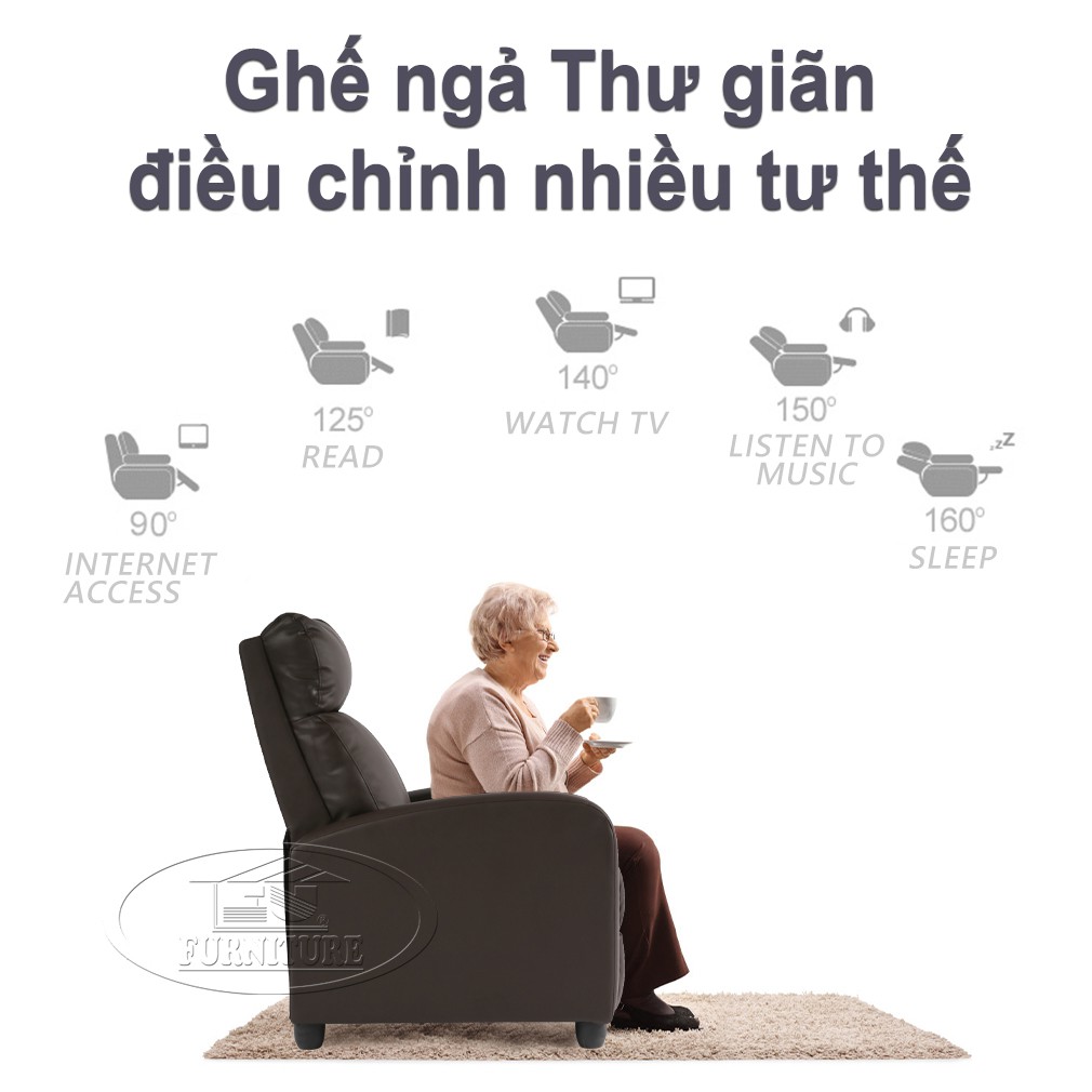 Ghế sofa massage Thư giãn Wingback Modern Reclining