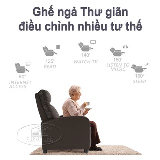 Ghế sofa massage Thư giãn Wingback Modern Reclining