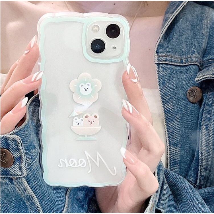 Ốp lưng iphone Ốp Điện Thoại Silicon In Hình Gấu Hoạt Hình Cho iPhone12Pro 14promax 14pro 6 / 7 / 8Plus / Pro / Max / 14-14 Dinuo case