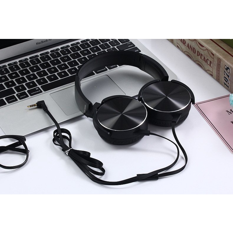 ( BẢO HÀNH 3 THÁNG) Tai nghe chụp tai XB450 EXTRA BASS tích hợp micro, âm thanh trầm nghe cực hay