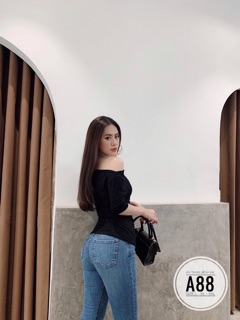 Bigsize Áo thun lệch vai A88