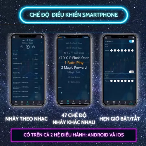 Đèn LED dây 5V dài 5m RGB 16 triệu màu điều khiển qua ĐIỆN THOẠI - CHỐNG NƯỚC IP65 - NHÁY THEO NHẠC kết nối bằng USB