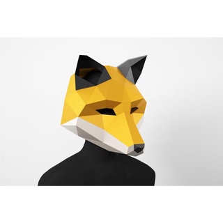 Bộ kit mặt nạ giấy 3D Cáo (màu tự chọn) hóa trang, trang trí nhà cửa, shop thời trang, góc làm việc workfromhome