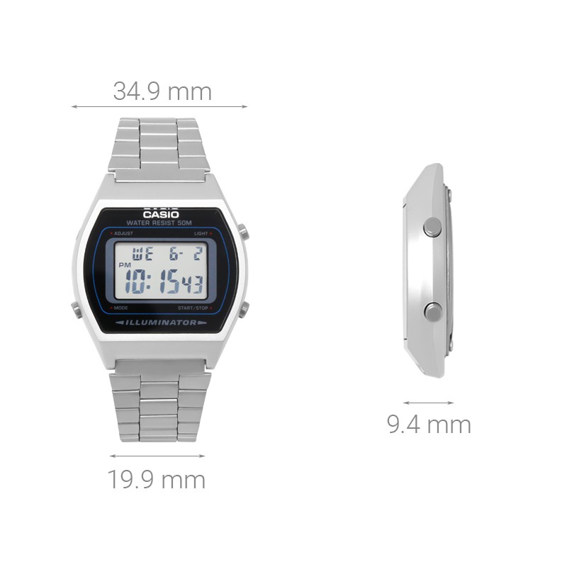 ĐỒNG HỒ NỮ CASIO B640WD-1AVDF DÂY KIM LOẠI