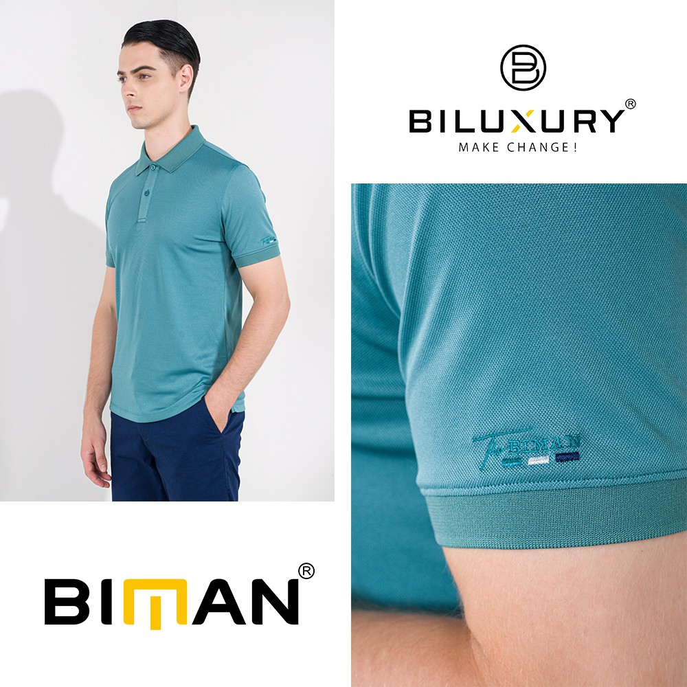 Áo polo nam Biman by Biluxury thun poly mềm mại không bai gião phai màu 5APCB006