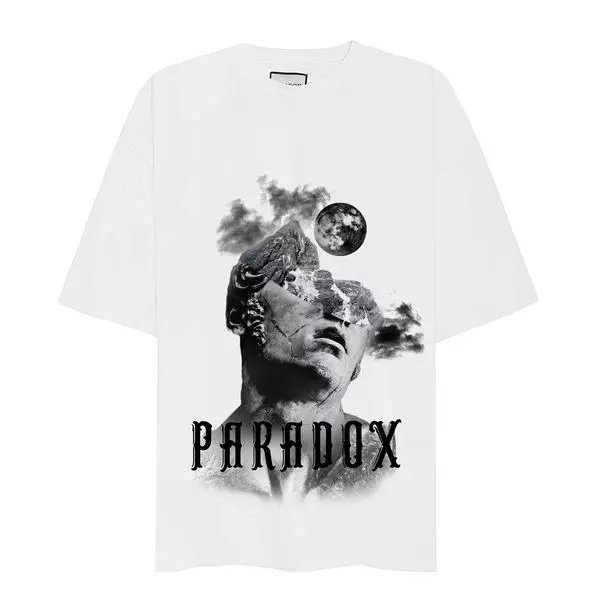 Áo thun form rộng Paradox tay lỡ - Unisex - In hình - THE REVERIE - cotton