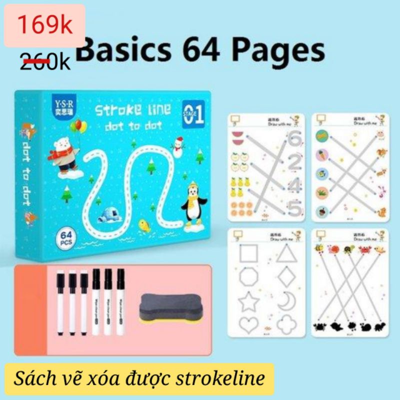 [Hot]Bộ sách vẽ xóa được luyện tư duy thông minh cho bé