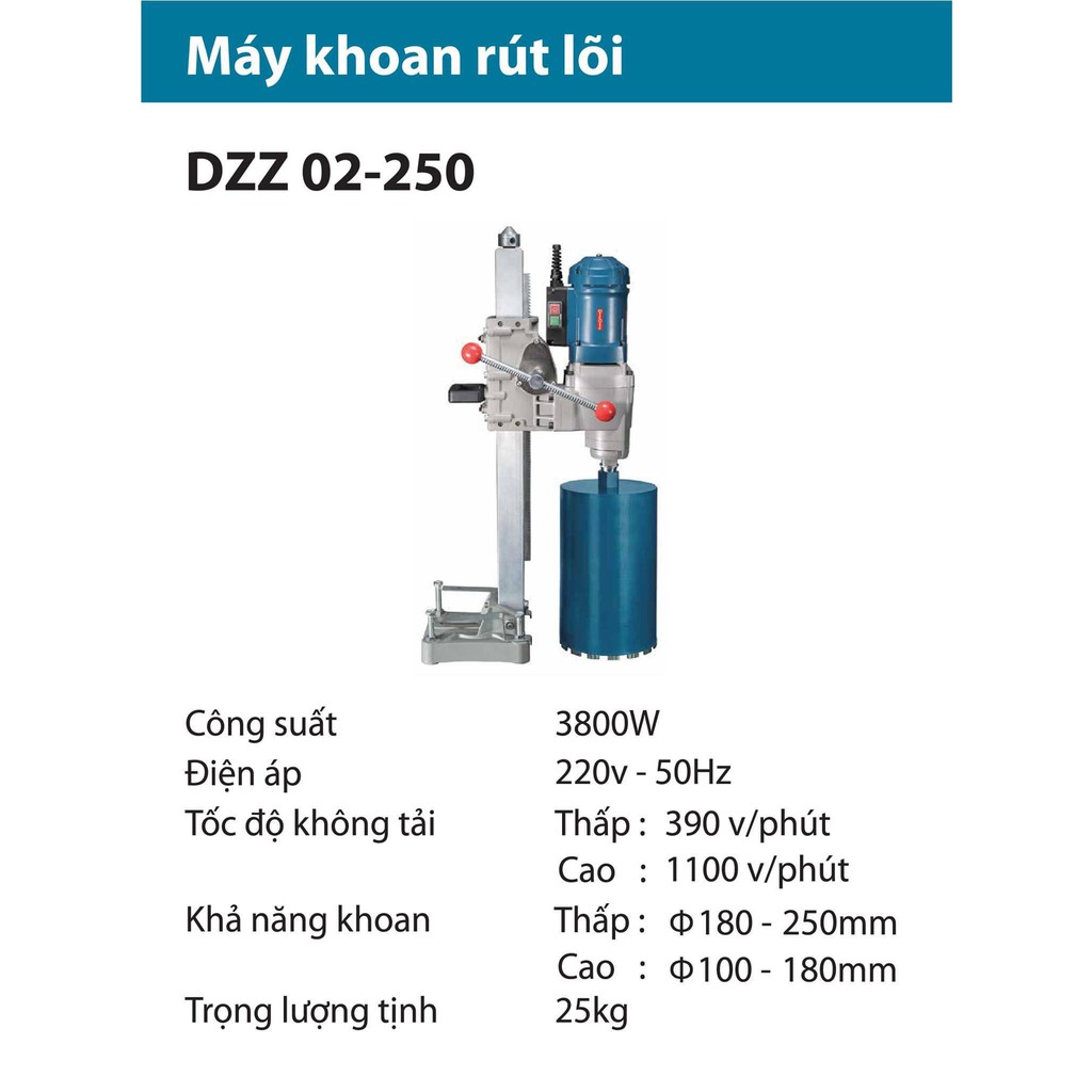Máy Khoan Rút Lõi Dongcheng Dzz02-250