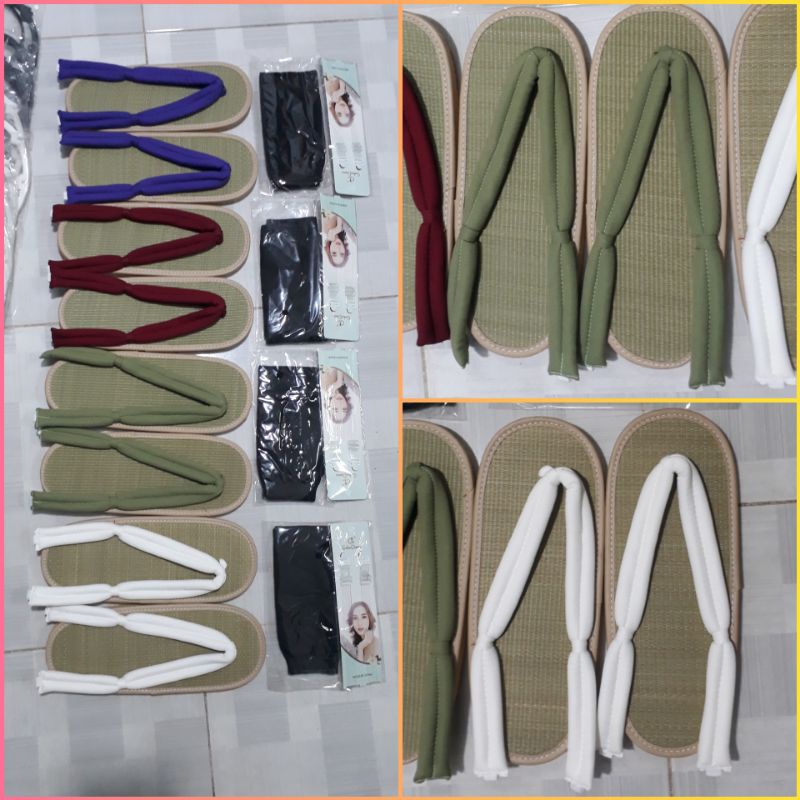 Dép cói/geta cosplay Muichirou Giyuu Mitsuri Tanjiro Zenitsu Shinobu Obanai Rengoku