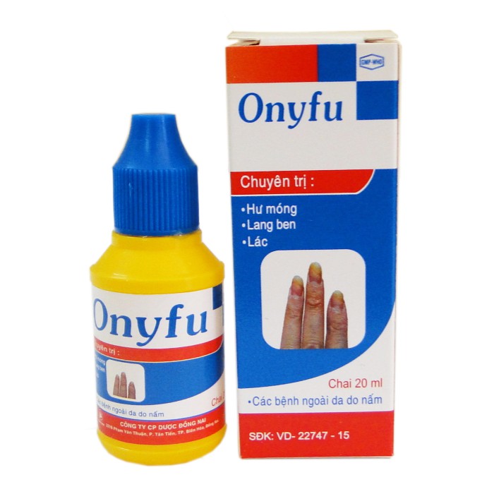Dung dịch dùng ngoài trị nấm tay chân Onyfu